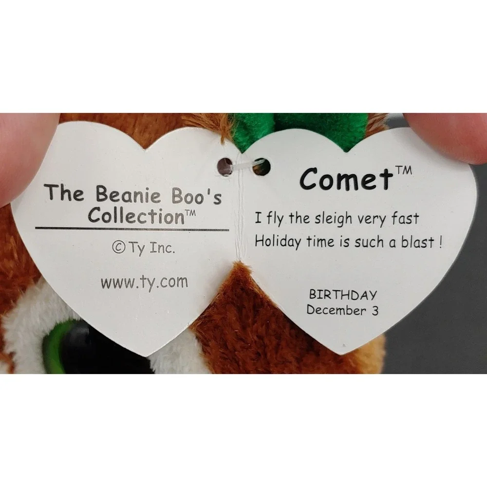 Ty Beanie Boo Comet The Reindeer 6